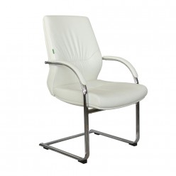 Кресло посетителя Riva Chair C1815 кожа белый