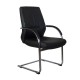 Кресло посетителя Riva Chair C1815 кожа черный