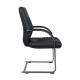 Кресло посетителя Riva Chair C1815 кожа черный