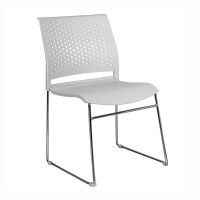 Кресло посетителя Riva Chair D918 пластик серый