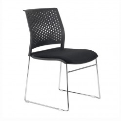 Кресло посетителя Riva Chair D918В пластик черный