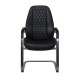 Кресло посетителя Riva Chair F385 кожа черный