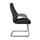 Кресло посетителя Riva Chair F385 кожа черный