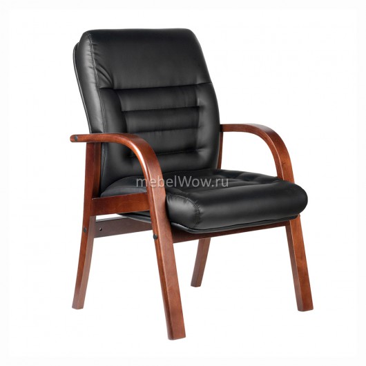 Кресло посетителя Riva Chair M 155 D/B экокожа черный