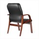 Кресло посетителя Riva Chair M 155 D/B экокожа черный