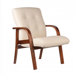 Кресло посетителя Riva Chair M 165 D/B кожа бежевый