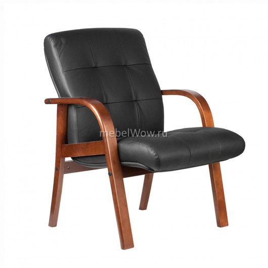 Кресло посетителя Riva Chair M 165 D/B кожа черный