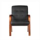 Кресло посетителя Riva Chair M 165 D/B кожа черный