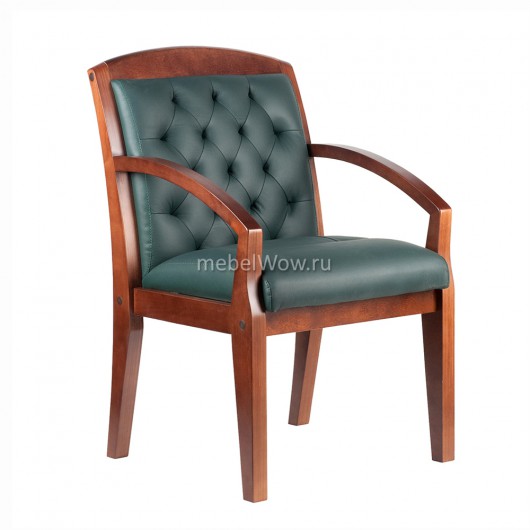 Кресло посетителя Riva Chair M 175 D кожа зеленый