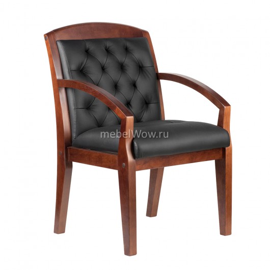 Кресло посетителя Riva Chair M 175 D кожа черный