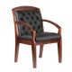 Кресло посетителя Riva Chair M 175 D кожа черный