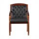 Кресло посетителя Riva Chair M 175 D кожа черный