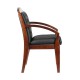 Кресло посетителя Riva Chair M 175 D кожа черный