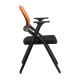 Кресло посетителя Riva Chair M2001 ткань/сетка черный/оранжевый