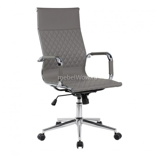 Кресло руководителя Riva Chair 6016-1 S экокожа серый