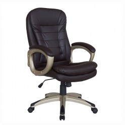 Кресло руководителя Riva Chair 9110 экокожа темно-коричневый