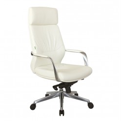 Кресло руководителя Riva Chair A1815 кожа белый