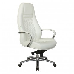 Кресло руководителя Riva Chair F185 кожа белый
