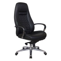 Кресло руководителя Riva Chair F185 кожа черный