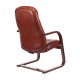 Кресло посетителя Бюрократ T-9923WALNUT-AV/CH кожа светло-коричневый