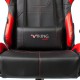 Кресло игровое Бюрократ VIKING 5 AERO RED экокожа черный/красный