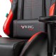 Кресло игровое Бюрократ VIKING 5 AERO RED экокожа черный/красный