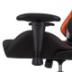 Кресло игровое Бюрократ VIKING 5 AERO ORANGE экокожа черный/оранжевый