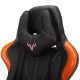 Кресло игровое Бюрократ VIKING 5 AERO ORANGE экокожа черный/оранжевый