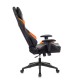 Кресло игровое Бюрократ VIKING 5 AERO ORANGE экокожа черный/оранжевый