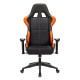 Кресло игровое Бюрократ VIKING 5 AERO ORANGE экокожа черный/оранжевый