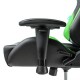 Кресло игровое Бюрократ VIKING 5 AERO GREEN экокожа черный/салатовый