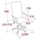 Кресло оператора EasyChair 304 LT ткань/сетка черный/серый