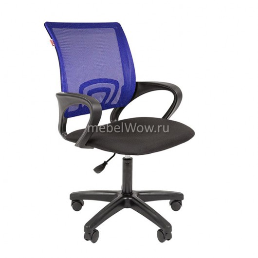 Кресло оператора EasyChair 304 LT ткань/сетка черный/синий