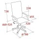 Кресло руководителя EasyChair 578 TC White ткань/сетка черный