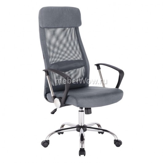 Кресло руководителя EasyChair 589 TC ткань/сетка черный/серый