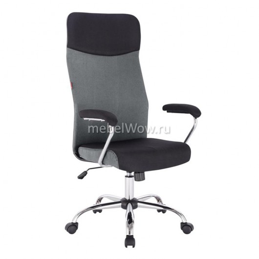 Кресло руководителя EasyChair 590 TC ткань черный/серый