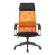 Кресло руководителя EasyChair 655 TTW экокожа/сетка черный/оранжевый