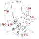 Кресло руководителя EasyChair 677 TS хром ткань серый