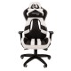 Кресло геймерское Chairman GAME 25 экопремиум черный/белый