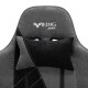 Кресло игровое Бюрократ VIKING X FABRIC ткань серый/черный