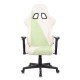 Кресло игровое Бюрократ VIKING X FABRIC ткань белый/зеленый