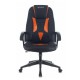 Кресло игровое Бюрократ VIKING-8 экокожа черный/оранжевый