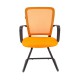 Кресло посетителя Chairman 698 V сетка/ткань оранжевый