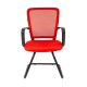 Кресло посетителя Chairman 698 V сетка/ткань красный