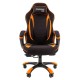 Кресло геймерское Chairman GAME 28 ткань черный/оранжевый