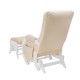 Кресло для отдыха с пуфом Milli Smile экокожа дуб молочный/бежевый