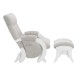 Кресло для отдыха с пуфом Milli Smile велюр дуб молочный/серый