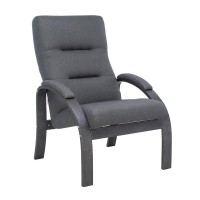 Кресло Leset Лион венге текстура/темно-серый