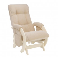 Кресло для кормления Milli Smile с карманами велюр дуб шампань/бежевый