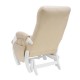 Кресло для кормления Milli Smile с карманами велюр белый/бежевый